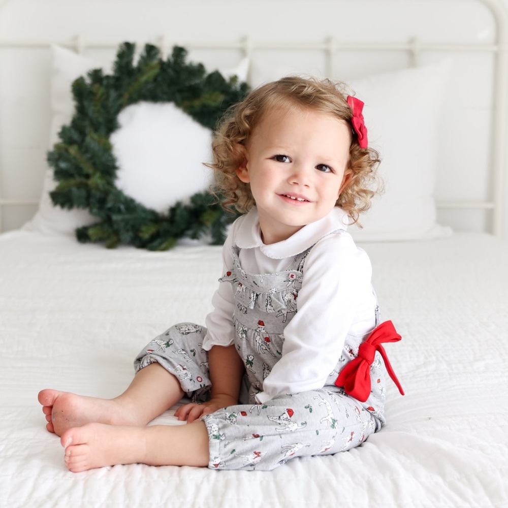 Pineapple Sunshine girl’s holiday Dalmatian romper
